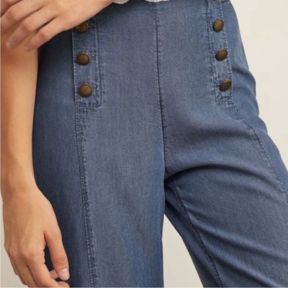 *SOLD* Abercrombie and Fitch Wide Leg Sailor Style Pants - Picture 3 of 14